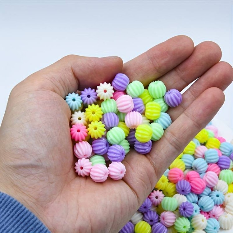 Pumpapärla, mix, 10mm - 50p
