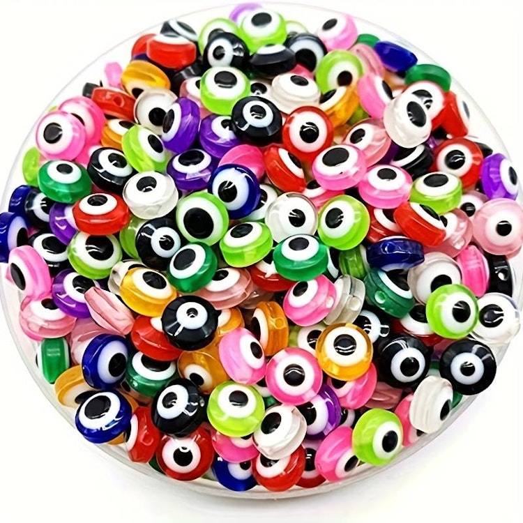 Evil eye, mix, 8mm - 50p