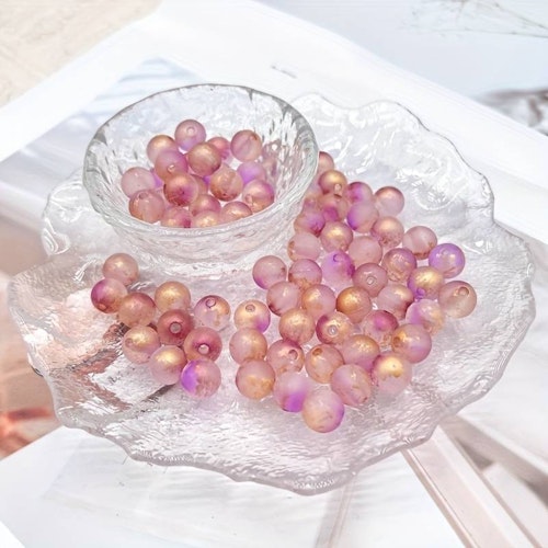 Frostad gradient, lila-guld, 8mm - 50p