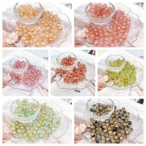 Frostad gradient, mix-guld, 8mm - 50p