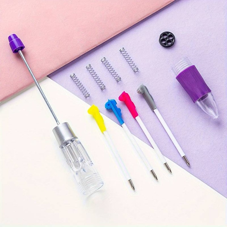 Pärlbar penna med 4 stift