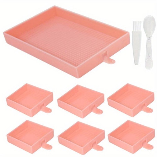 Tråg 9st-set - rosa