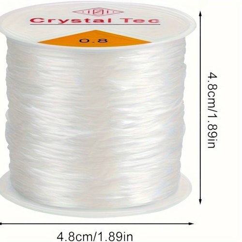 Elastisk tråd, 0,8mm x 100m