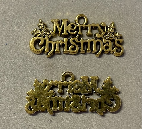 Merry Christmas - guld