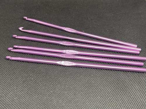 Aluminium, lila - 4,5mm
