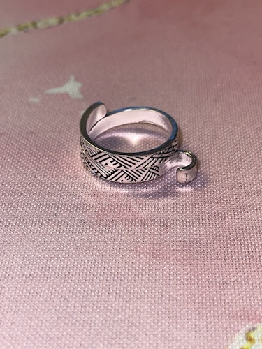 Justerbar tråd-ring - Silver