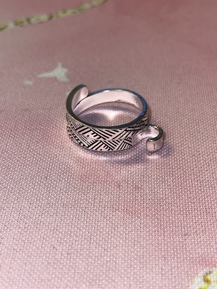 Justerbar tråd-ring - Silver