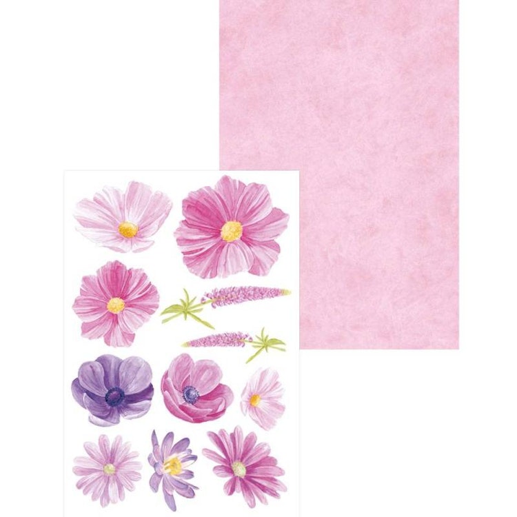 P13 Mini creative pad - Blommor (10x15cm)