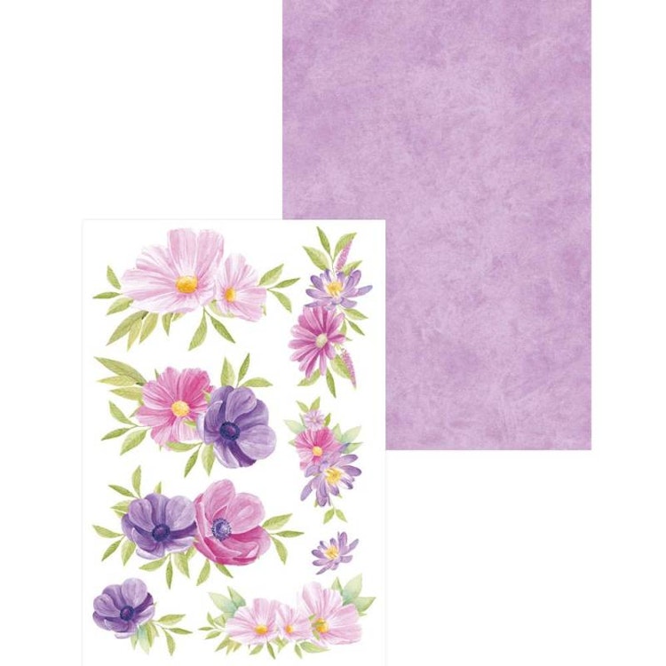 P13 Mini creative pad - Blommor (10x15cm)