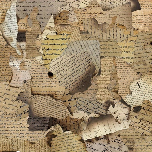 Klistermärken - Bränt papper - 25 st
