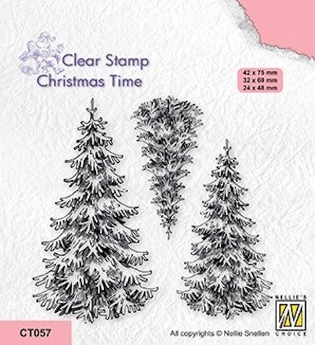 Nellie Snellen - CT057 - Three snowy fir trees