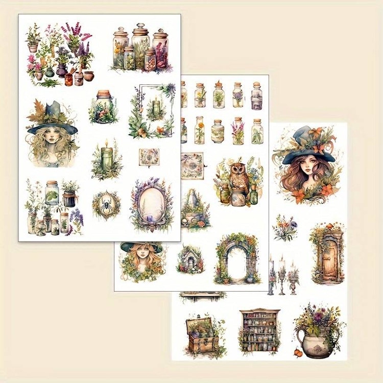 Klistermärken - 3 ark med 40 st magic-stickers