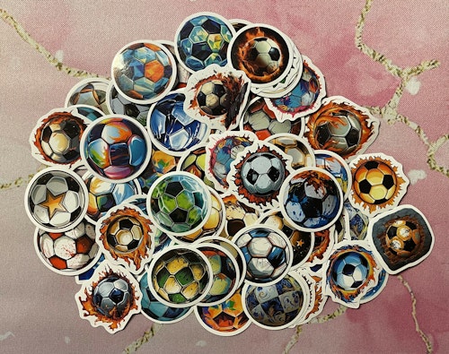 Klistermärken - Fotbollar - 10 st