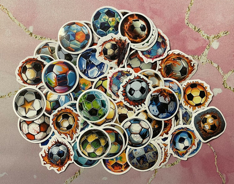 Klistermärken - Fotbollar - 10 st