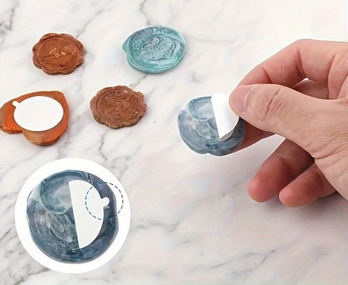 Tejpknapp till sigill, 1,5cm - 100st