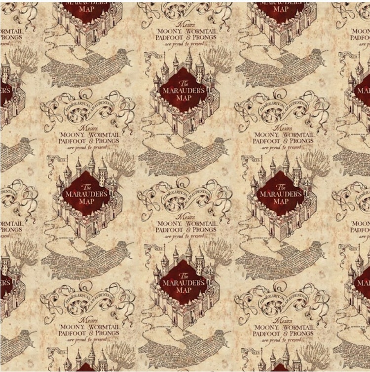 Harry Potter - Papper 12x12 - Marauders map