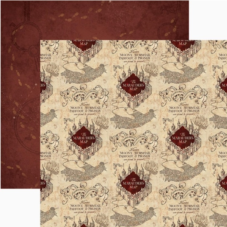 Harry Potter - Papper 12x12 - Marauders map