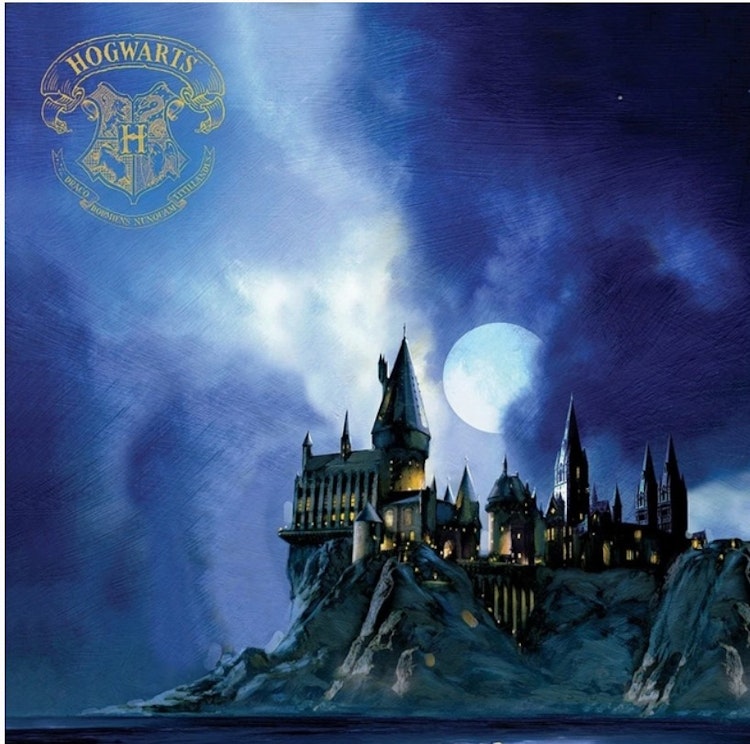 Harry Potter - Papper 12x12 - Hogwarts at night