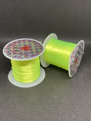 Elastisk tråd, ljusgrön - 0,8mm x 10m