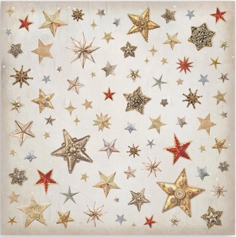 Stamperia - 12x12 Paper pad - Gear up for christmas - SBBL157