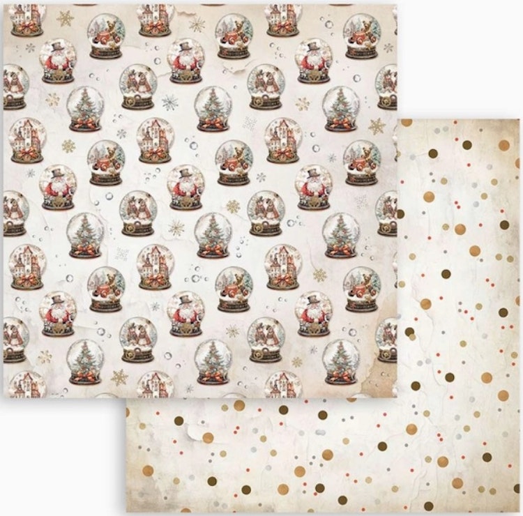Stamperia - 12x12 Paper pad - Gear up for christmas - SBBL157