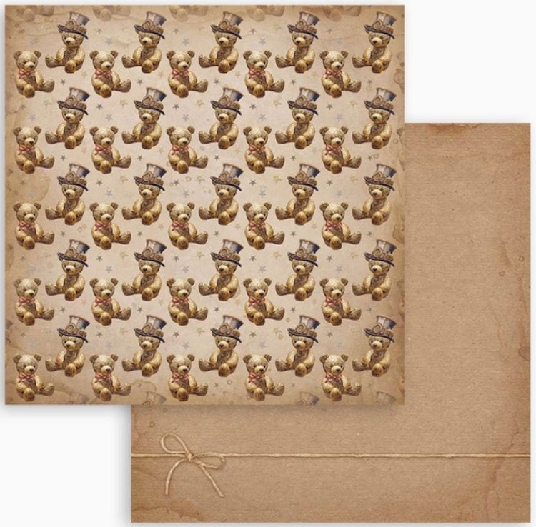 Stamperia - 12x12 Paper pad - Gear up for christmas - SBBL157