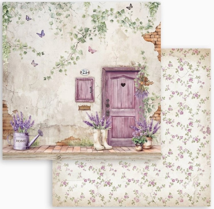 Stamperia - 12x12 Paper pad - Lavendel - SBBL155