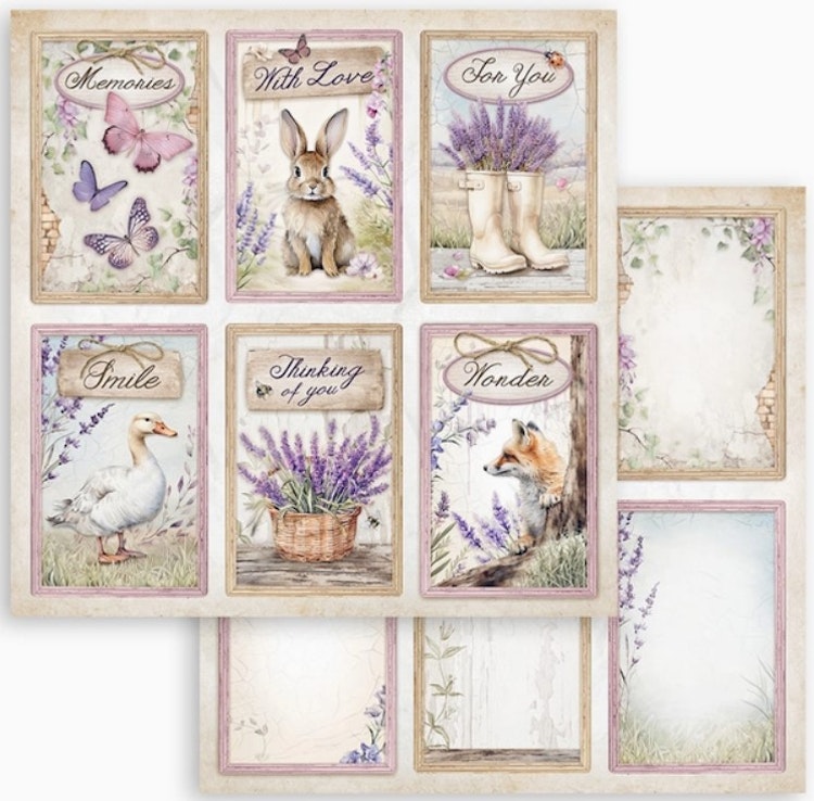 Stamperia - 12x12 Paper pad - Lavendel - SBBL155