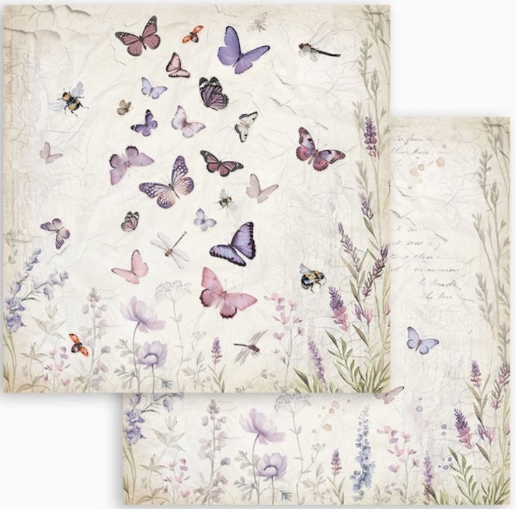 Stamperia - 12x12 Paper pad - Lavendel - SBBL155