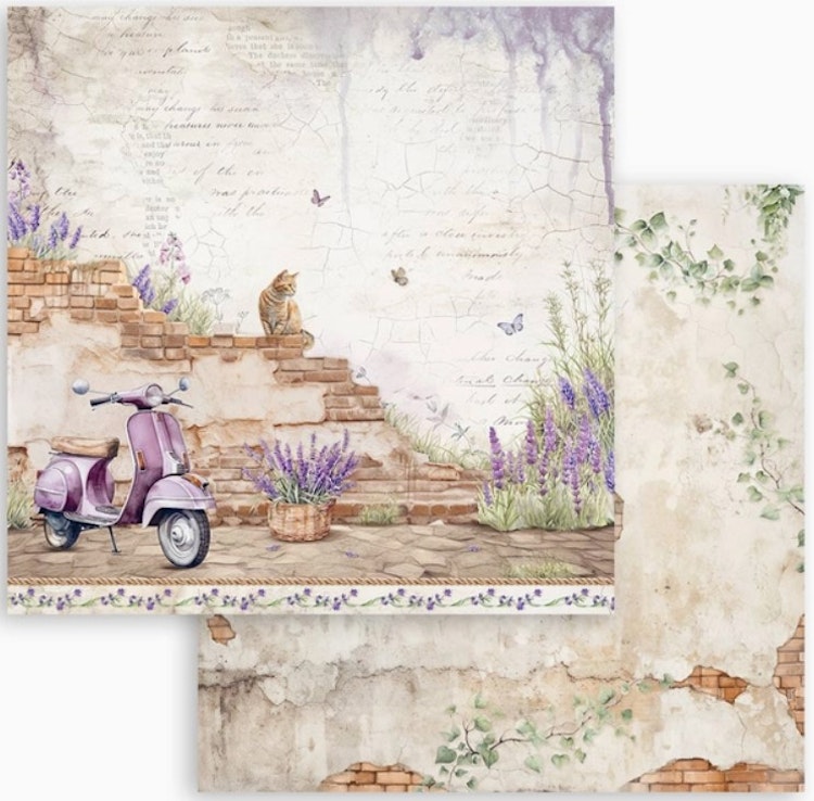 Stamperia - 12x12 Paper pad - Lavendel - SBBL155