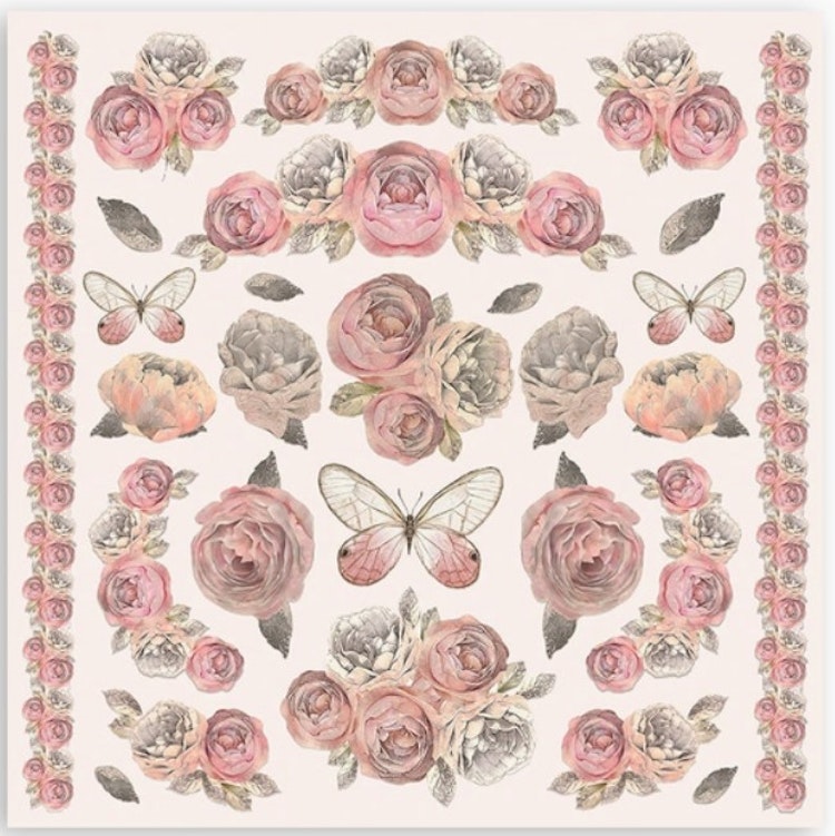 Stamperia - 12x12 Paper pad - Shabby rose - SBBL12
