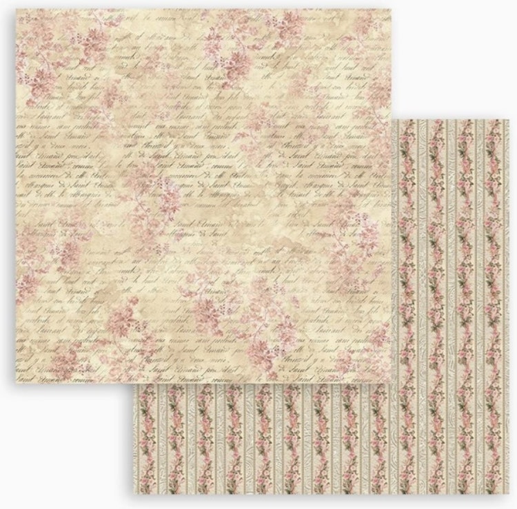 Stamperia - 12x12 Paper pad - Shabby rose - SBBL12