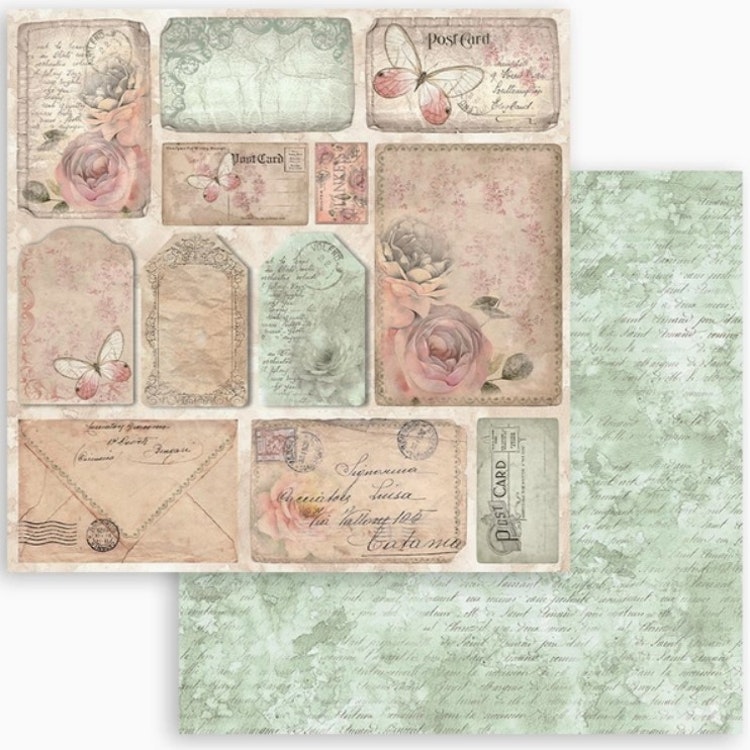 Stamperia - 12x12 Paper pad - Shabby rose - SBBL12