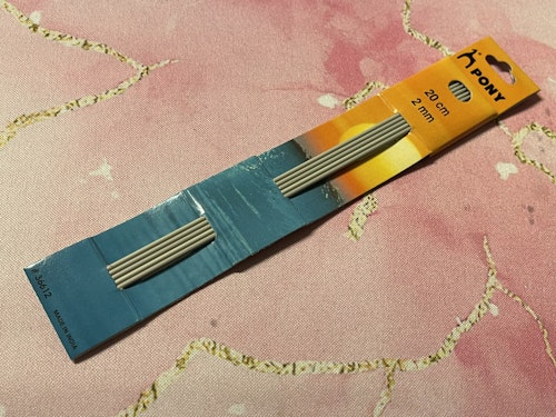 Strumpstickor, 20cm - 2mm