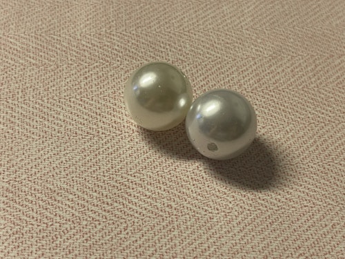 Matt glans, vit/beige - 20mm