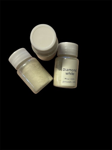 Mica-pulver, diamond white - 20ml