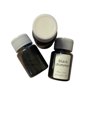 Mica-pulver, black shimmer - 20ml