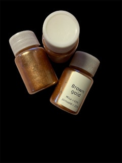 Mica-pulver, brown gold - 20ml