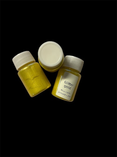 Mica-pulver, glitter gold - 20ml