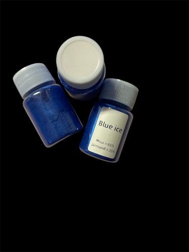Mica-pulver, blue ice - 20ml