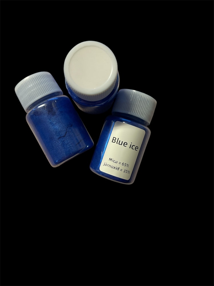 Mica-pulver, blue ice - 20ml