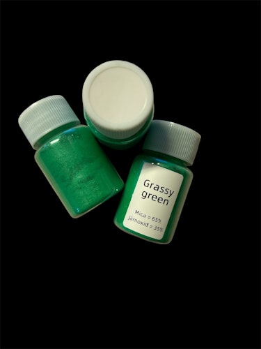 Mica-pulver, grassy green - 20ml