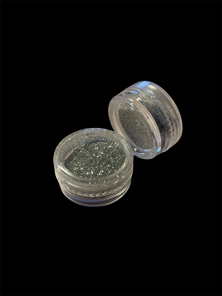 Glitter i burk - Silver