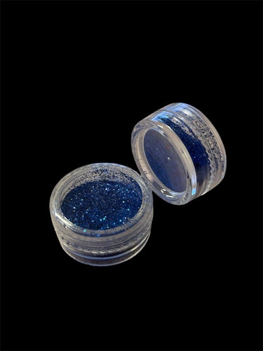Glitter i burk - Blå