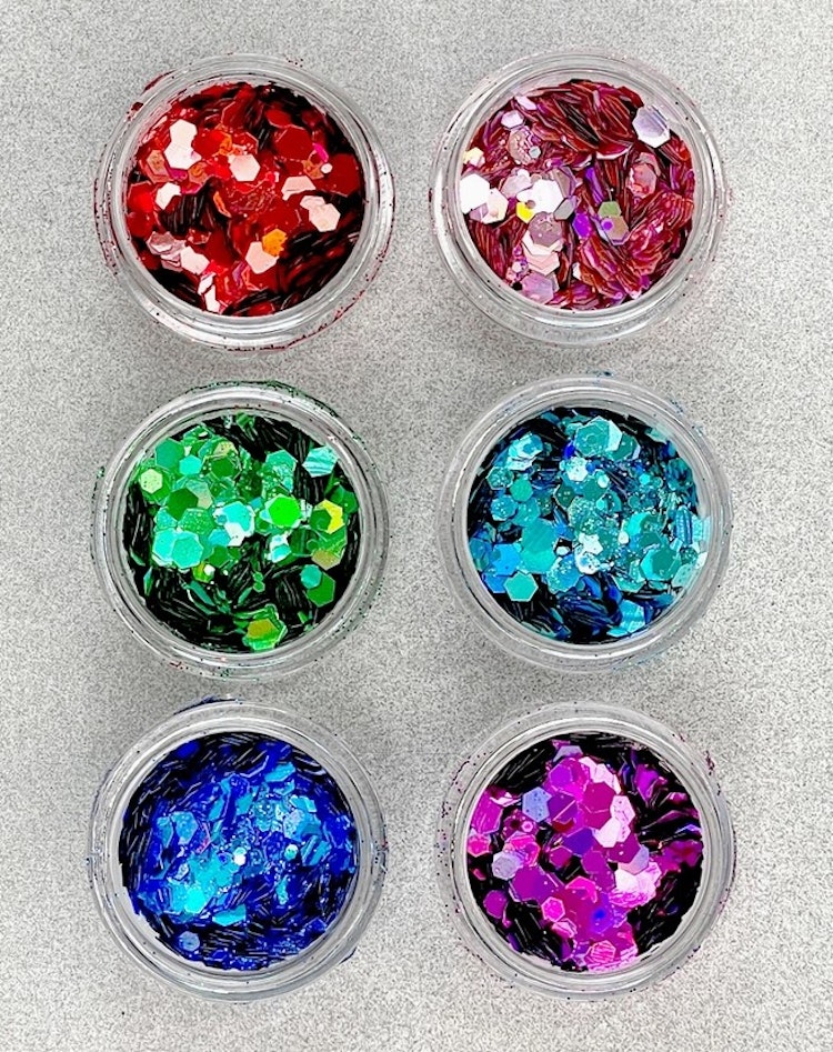 Chunky glitter - 6pack