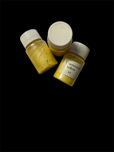 Mica-pulver, Fluorescent yellow - 20ml