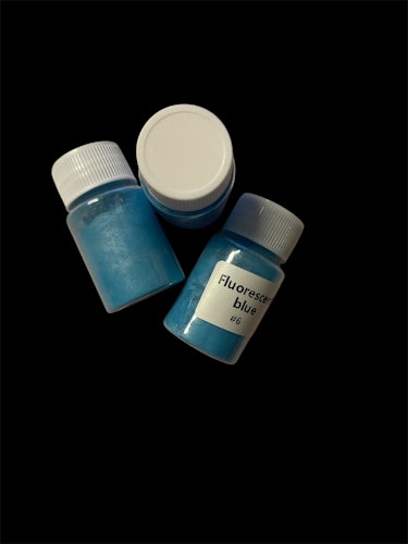 Mica-pulver, Fluorescent blue - 20ml