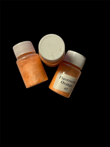 Mica-pulver, Fluorescent orange - 20ml