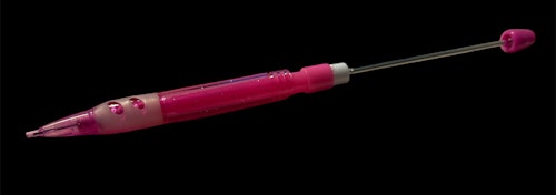 Pärlbar blyertspenna, 0,7 - Rosa