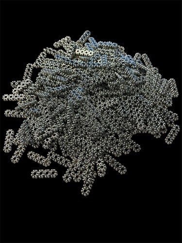 Mellandel, metall, 4-delad -25st